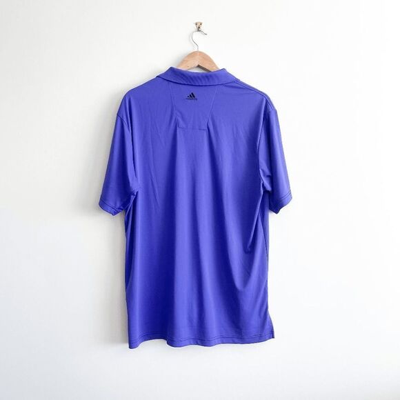 Adidas Golf Mens Athletic Polo Shirt Short Sleeve Collared Purple Large - Picture 2 of 6